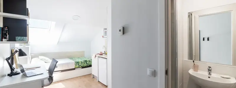 Habitaci
ón Individual con Techos Inclinados