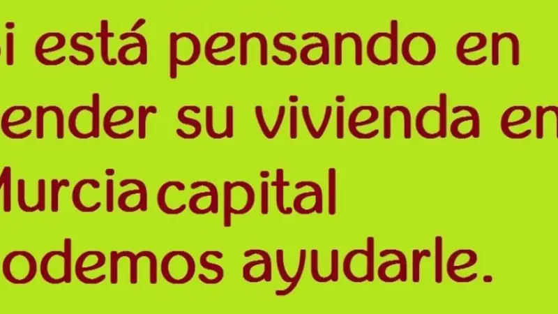 Vender casa en Murcia Capital rapido
