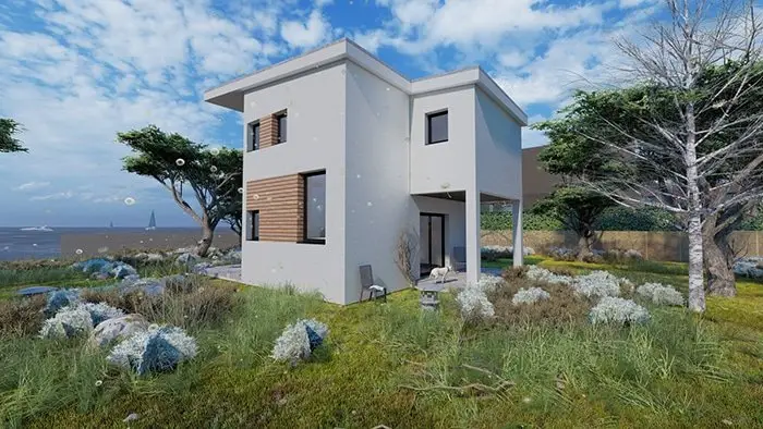 Casa en Chipiona: Acero, Hormigon 3D o Bloques