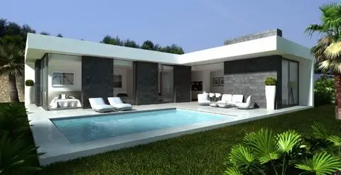 Villa Moderna en Monte Solana Pedreguer 3 Dormitorios Piscina Vistas al Mar