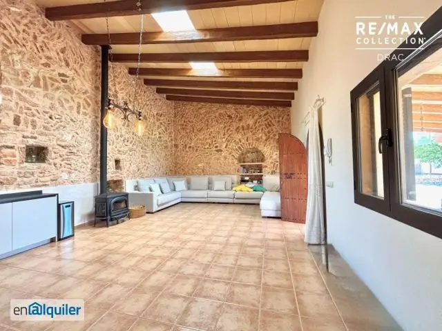 Alquiler Casa 2 Baños Santanyi - Piscina y Chimenea