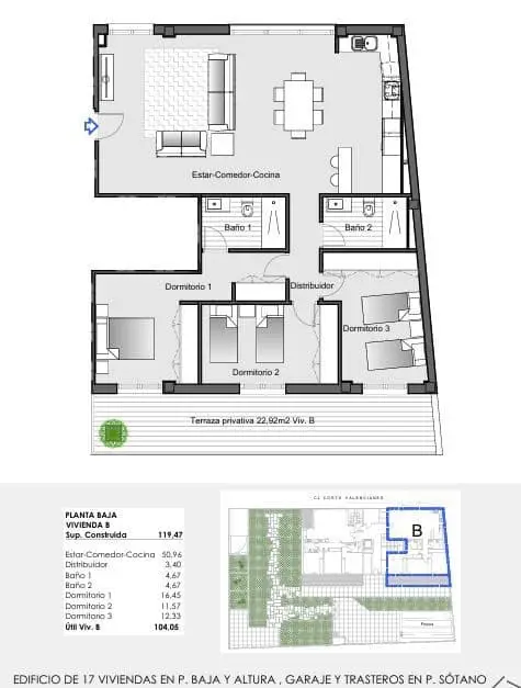 Viviendas nuevas en Vila real con terraza y piscina