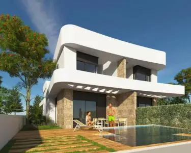 Villa Pareada en Los Montesinos: 3 Dormitorios, 3 Baños, Solarium y Jardin