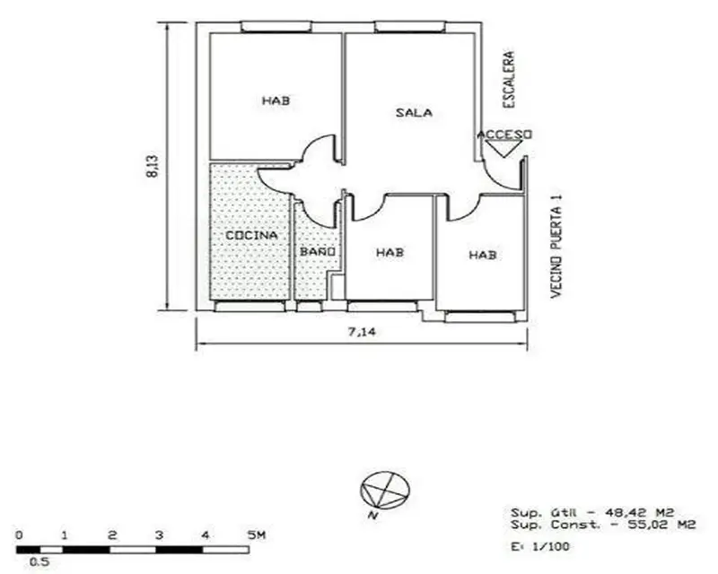 Piso en venta en Francoli Tarragona 3 habitaciones 54m2