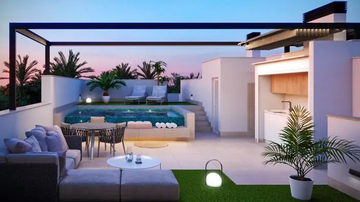Bungalows en Venta Pilar de la Horadada con Piscina Privada
