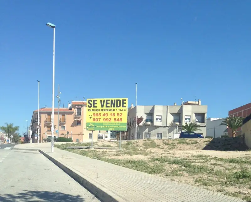 Venta Parcela Aspe Ref 1684