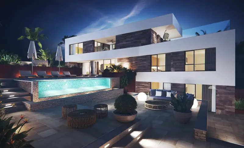 Villa de Lujo Moderna en Cabo de Palos 5 Dormitorios 4 Baños Piscina Privada