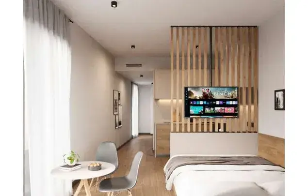 Estudio Amueblado en Residencia Barcelona
