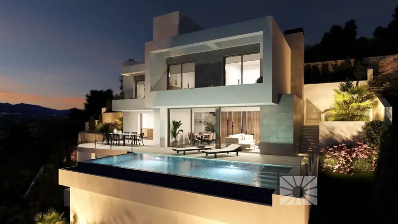 Villa de Lujo en Cumbre del Sol con Vistas al Mar