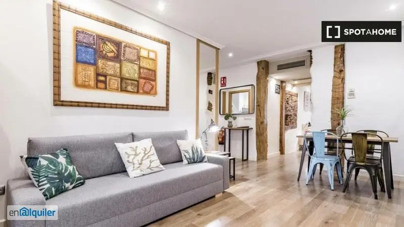 Apartamento 1 Dormitorio Cortes Madrid Amueblado Cerca Centro