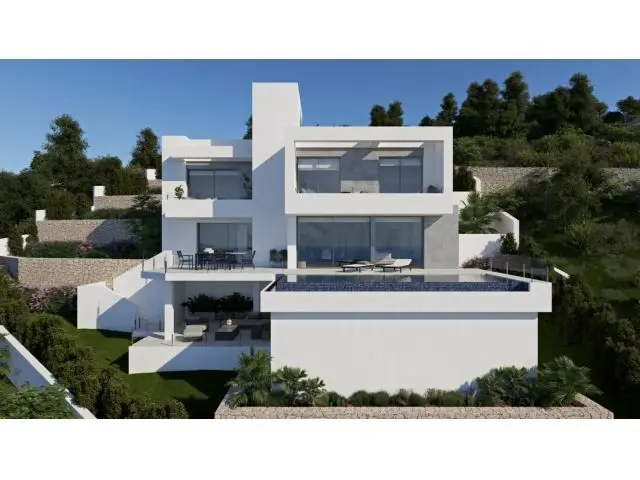 Villa de Lujo en Cumbre del Sol: Vistas al Mar y Piscina Privada