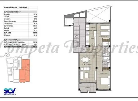 Piso de 2 Dormitorios en venta Competa, España