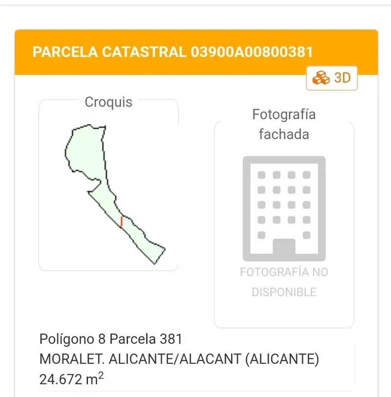 Venta Parcelas Moralet San Vicente del Raspeig