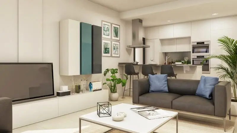Atico de Lujo 2 Dormitorios en Complejo Residencial con Lago Artificial