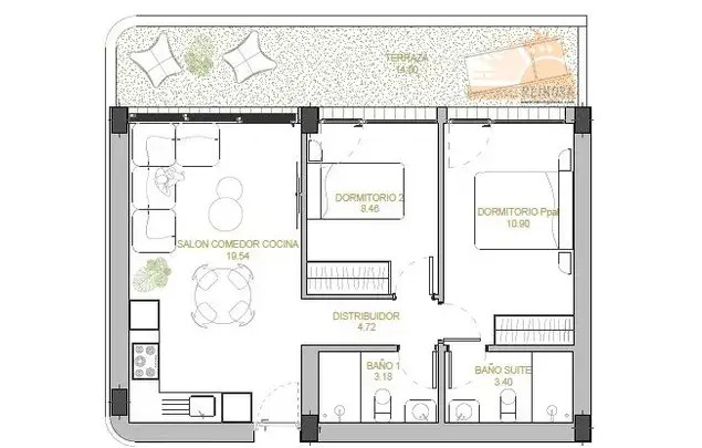 Alquiler Apartamento 2 Dormitorios Molina de Segura