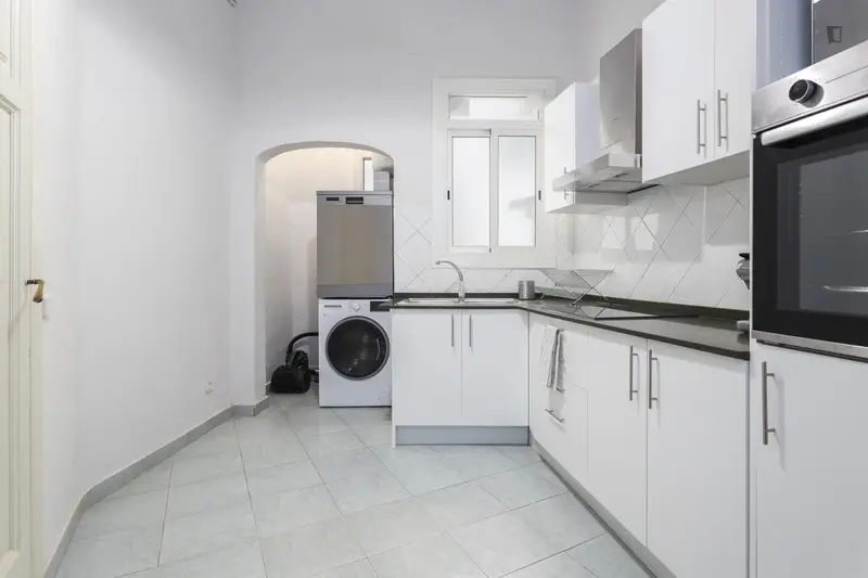 Habitación amueblada en Coliving Barcelona