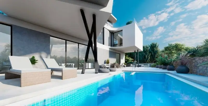 Villa en Campoamor con Piscina