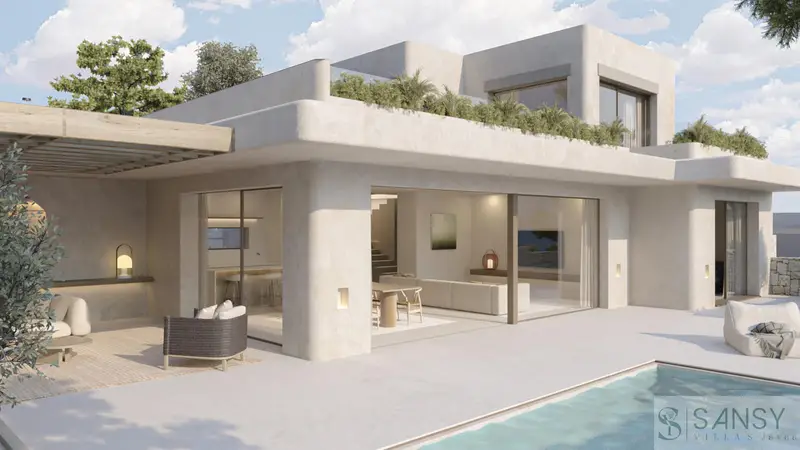 Villa de Lujo en Moraira con Piscina 3 Dormitorios y 2 Garajes