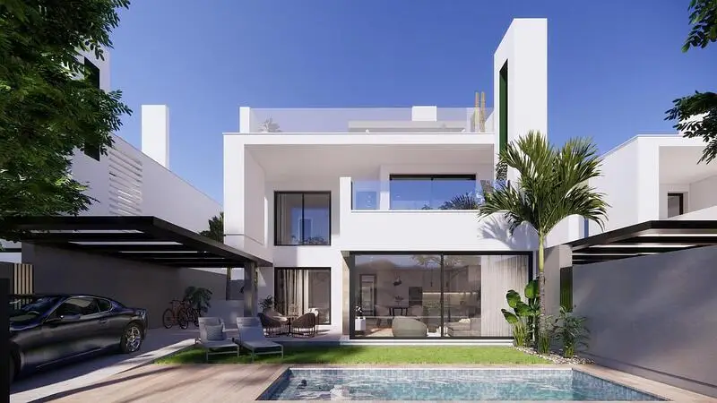 Villa 3 Dormitorios Lujo Complejo Privado Murcia