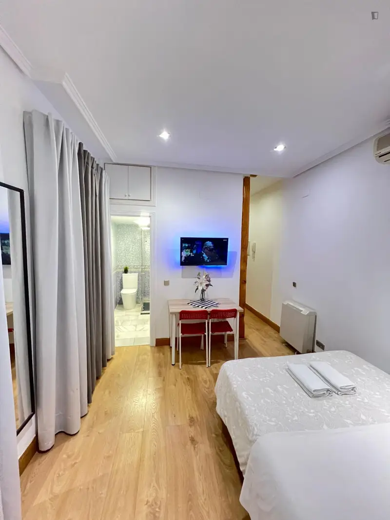 Estudio Moderno Amueblado en Madrid