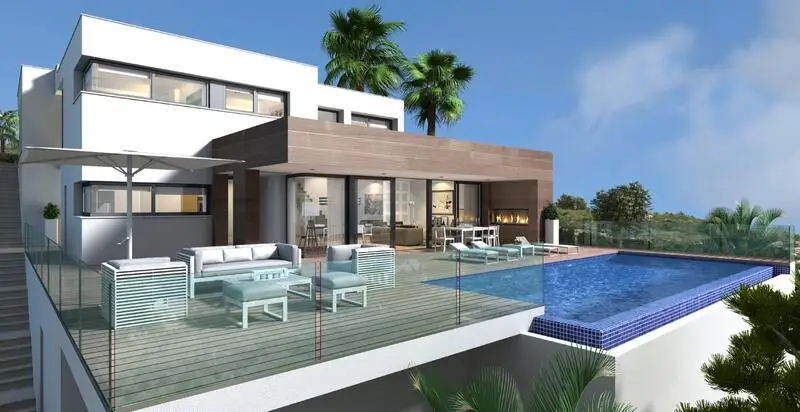 Villa de Lujo en Cumbre del Sol 3 Dormitorios 4 Baños Piscina Infinita