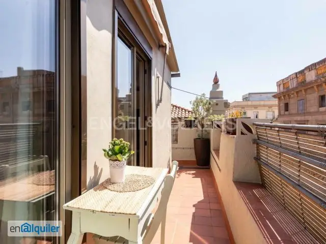 Alquiler Atico Amueblado Terraza Ciutat Vella Barcelona