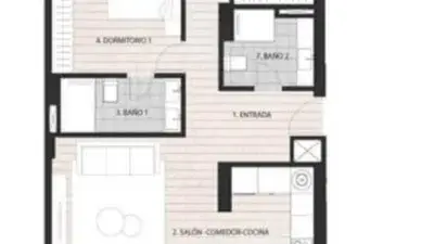 Piso en Venta Xativa 3 Dormitorios 2 Baños 90m2