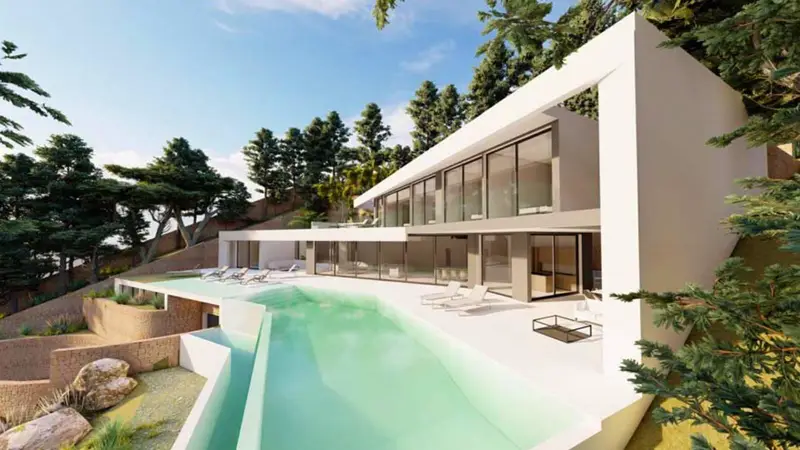 Villa de Lujo en Roca Llisa Ibiza 5 Habitaciones Piscina Vistas al Mar