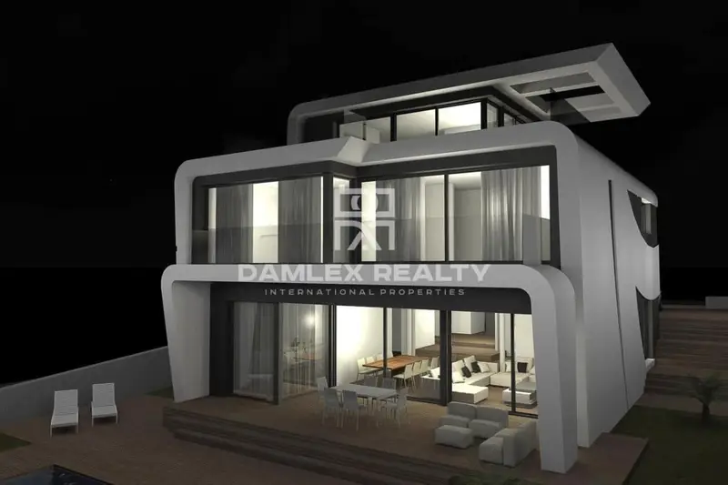 Chalet moderno en Costa Brava con piscina y vistas al mar