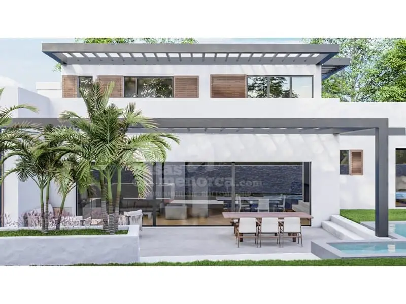 Solar con Proyecto de Chalet de Lujo en Cala'n Blanes Menorca