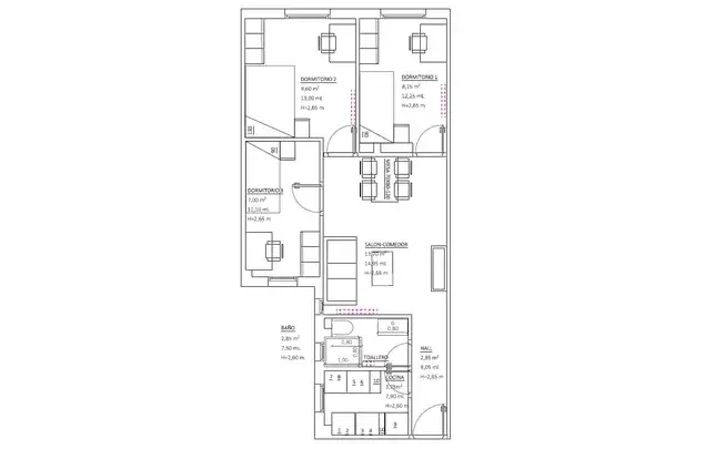 Apartamento 4 Dormitorios 48m2 Madrid Alquiler Temporada Media Larga