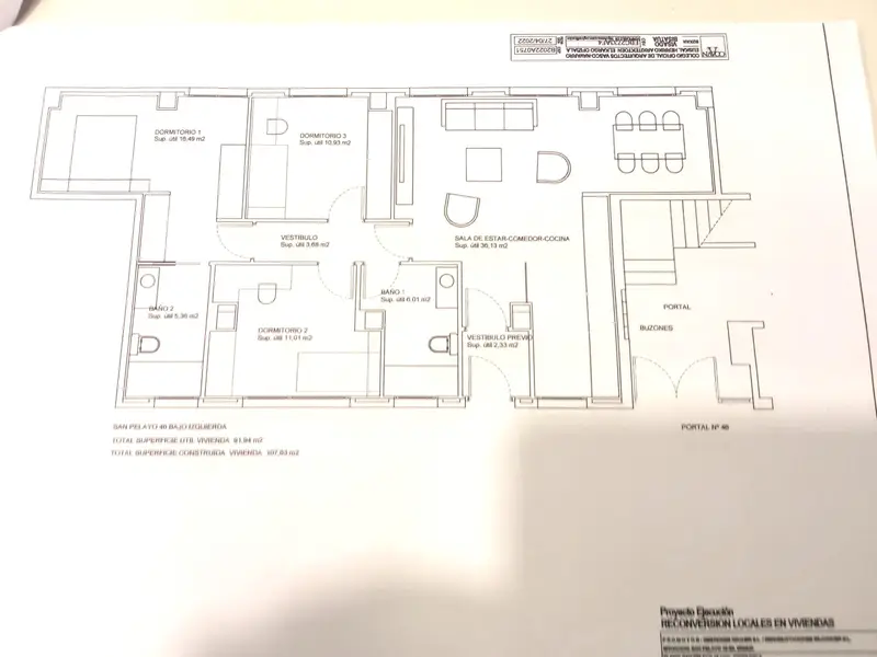 Piso en venta San Pelayo Ermua 3 habitaciones 2 baños