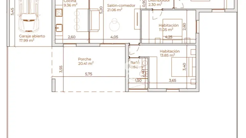 Chalet unifamiliar en venta en Ronda de la Hueriavieja, 1