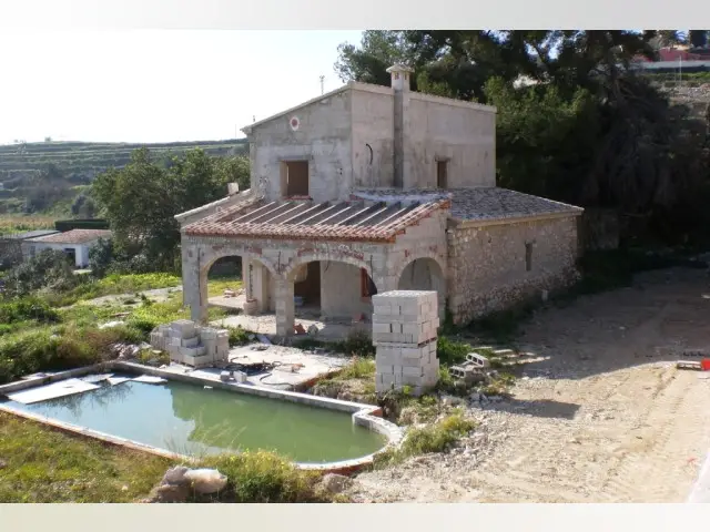 Casa Rustica Reformada en Benissa con Vistas Panoramicas
