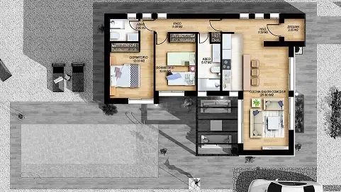 Villa en Venta 2 Dormitorios Nueva Construccion La Cabuzana