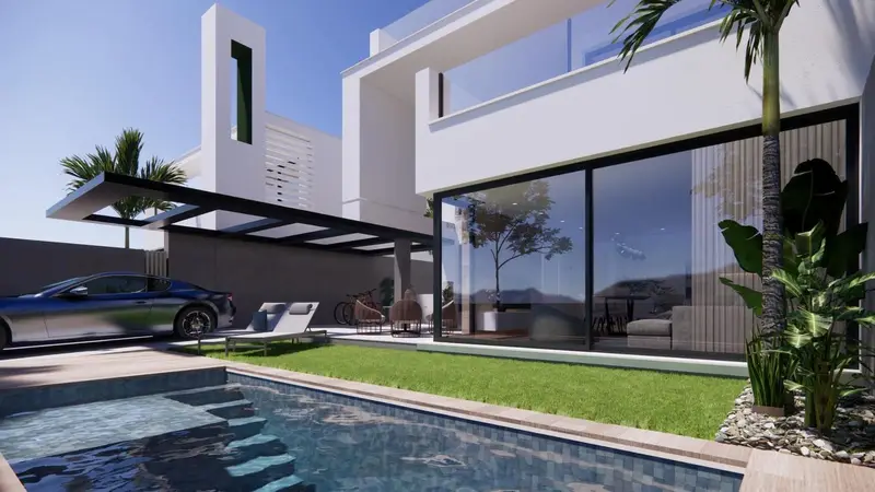 Villa de Lujo en Complejo Privado con Piscina y Lago Artificial