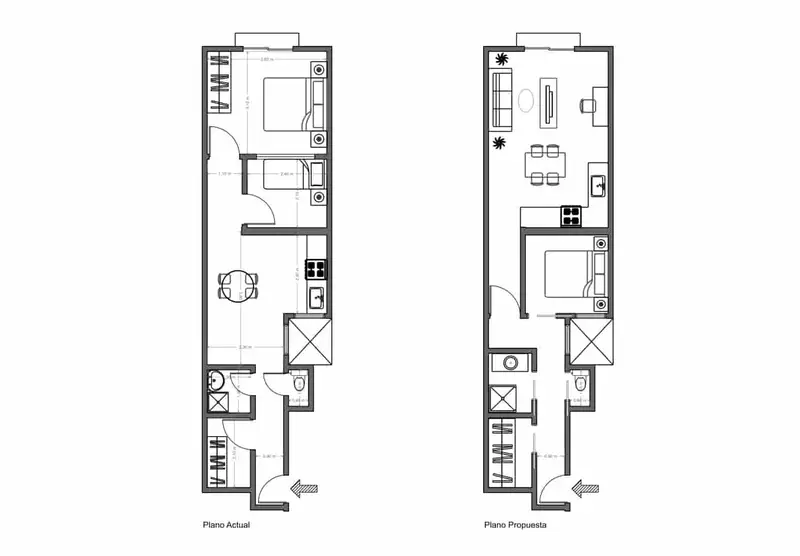 Piso en venta El Raval Barcelona 47m2 reforma parcial