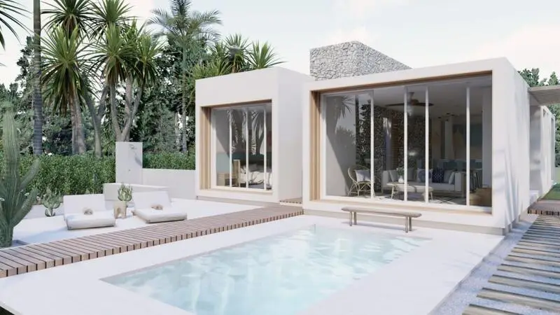 Villa Ibicenca en Fortuna Murcia