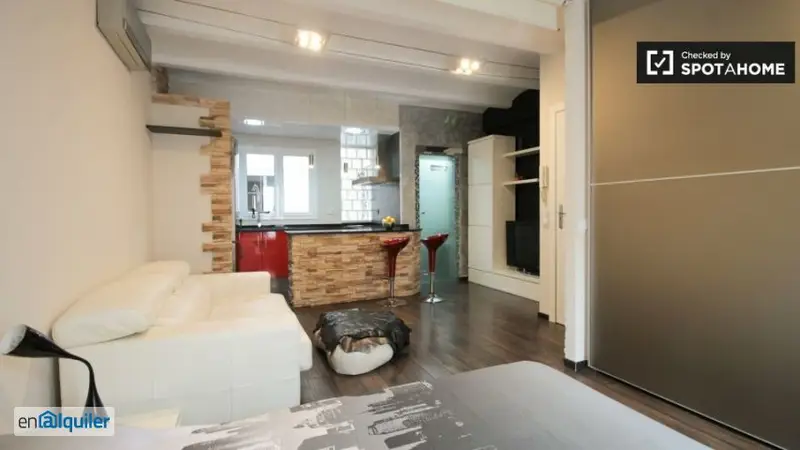 Apartamento 1 Dormitorio Poblenou Profesionales Amueblado