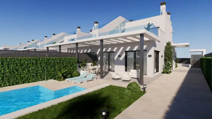 Villa 3 Dormitorios Primera Linea de Playa Los Narejos