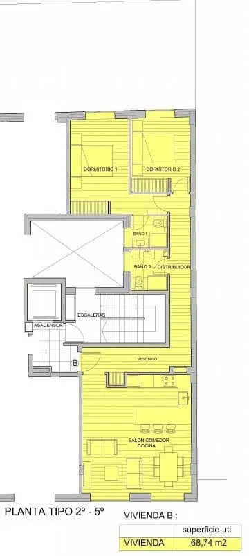 Apartamento en Venta en Ribeira A Coruna 2 Dormitorios 2 Baños