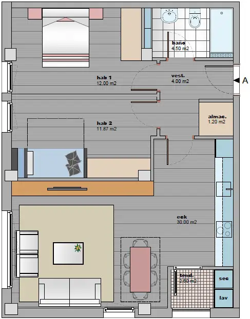 Moderna Vivienda en Cruces 2 Dormitorios Trastero Incluido