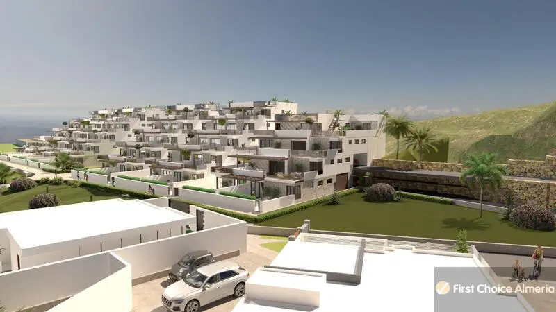 Apartamento en Vera Almeria con Vistas al Mar y Piscina