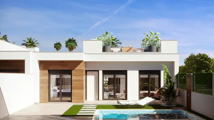 Bungalow 3 Dormitorios Piscina Privada  Urbanizaci	ón de Lujo