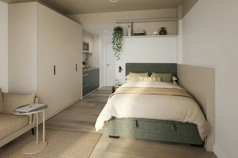 Estudio Moderno Amueblado en Alcobendas Cerca de Madrid