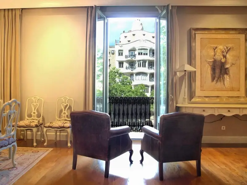 Atico con vistas a la Pedrera en Passeig de Gracia