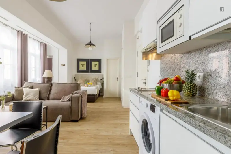 Estudio Centrico con Cocina Equipada Ideal Parejas