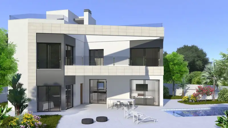 Chalet en Torrevieja con Piscina y Jardin 378m2