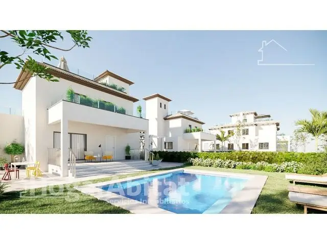 Chalet De Obra Nueva Con Piscina Y Terraza. Directo De Promotor. Sin Comisiones.