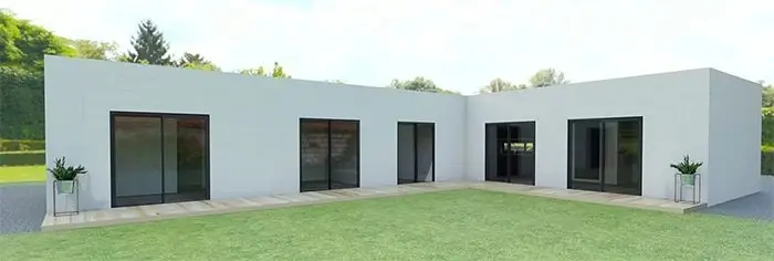 Cubic 120 UNI: Casa Unifamiliar Moderna con Jardín